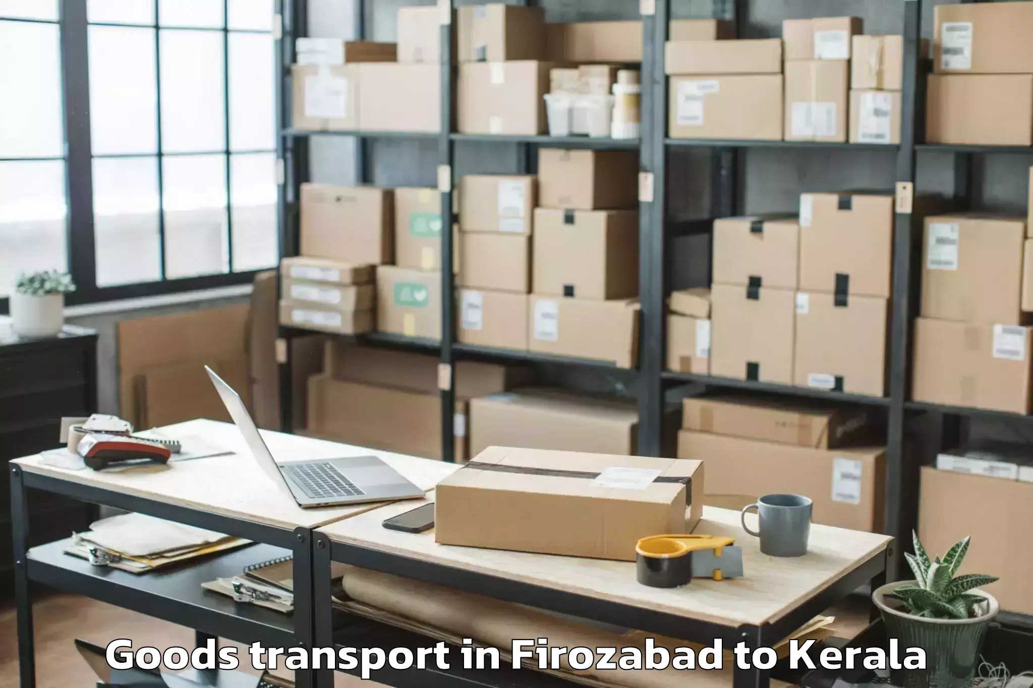 Efficient Firozabad to Kozhenchery Goods Transport